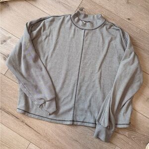 URBAN Romantics Gray Mock Neck Top